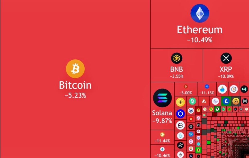 Crypto Market Sees Biggest Single Day Wipe Out Of $19 billion After President Trumps Tweet